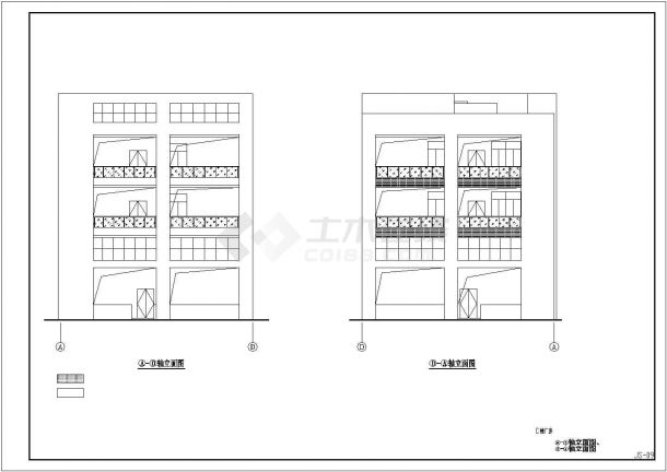 厂区高多层丙类厂房、多层综合楼建筑图-图一