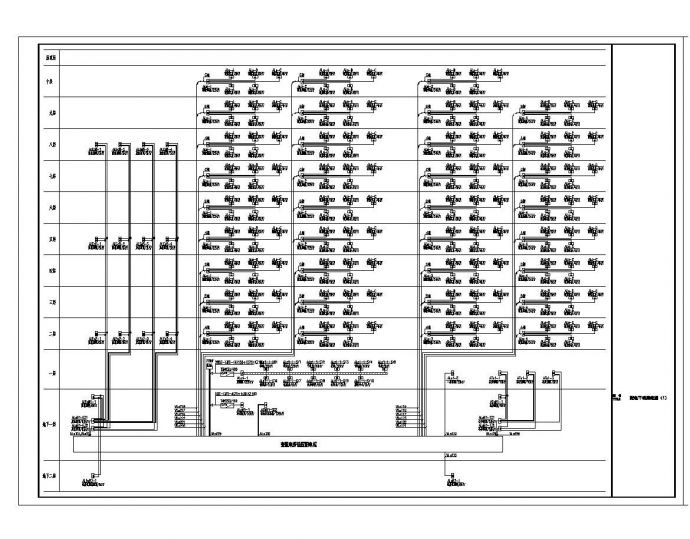 某工程变配电所低压配电柜布置CAD详图_图1