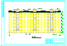 六层经济适用房三单元每单元2户2416平米对称户型建筑设计施工图 含设计说明-图二