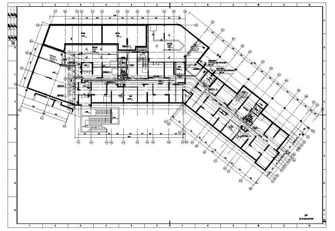某市楼房安保绑定布置CAD规划详图_图1