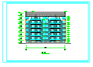 六层二单元2户对称户型住宅建筑设计施工图纸-图二