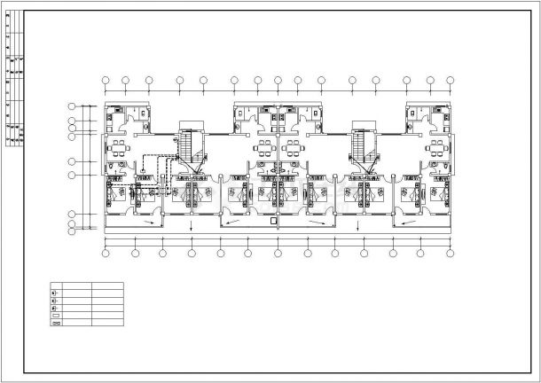 某七层职工公寓楼电气设计CAD图纸-图二