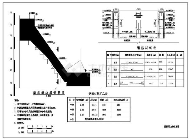 重力坝技术施工CAD套图-图二