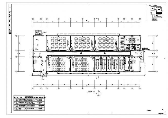 某专业教学楼工程布置CAD规划详图_图1