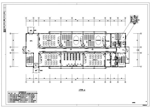 某专业教学楼工程布置CAD规划详图-图二