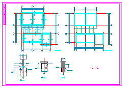 1层87.25平米仿古砖木结构墓区公厕建施设计CAD图纸-图二