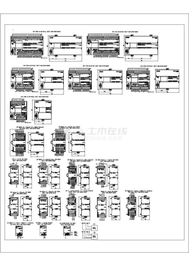 Siemens S7-200 SMART 外形尺寸图-图一