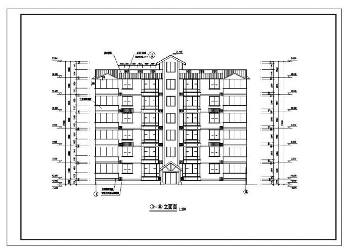 某市多层住宅建筑布置施工图CAD详图_图1