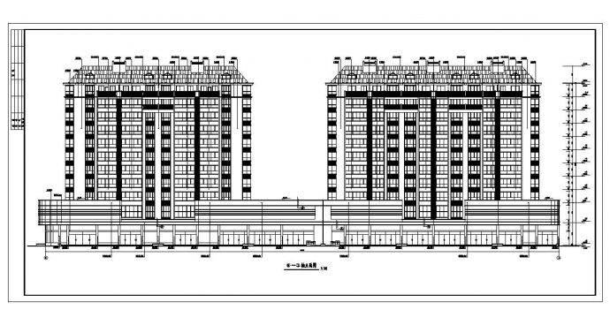 某市区多层住宅楼建筑施工图CAD详图_图1