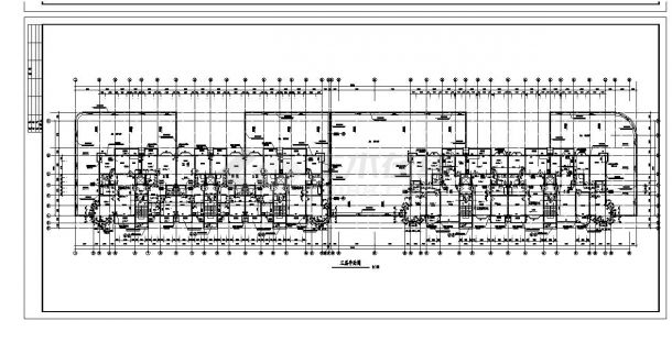 某市区多层住宅楼建筑施工图CAD详图-图二