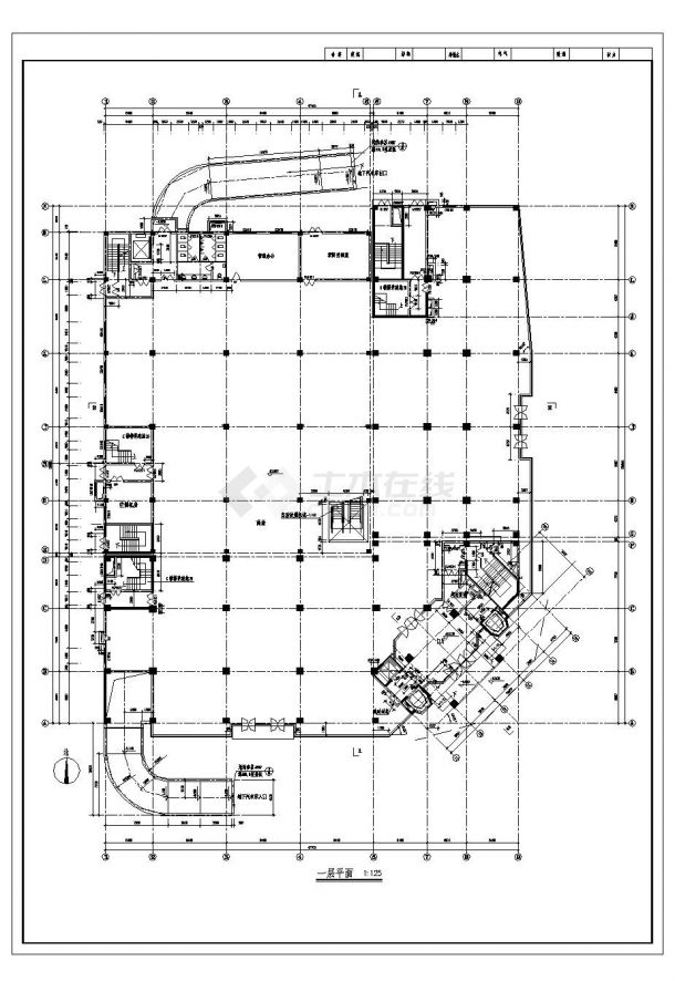 某市多层住宅楼建筑施工图CAD参考详图-图二