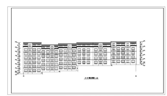 某市多层转角楼住宅楼设计图CAD详图_图1