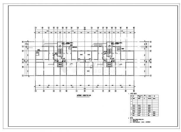 某市高层住宅地下室疏散布置设计CAD详图-图二