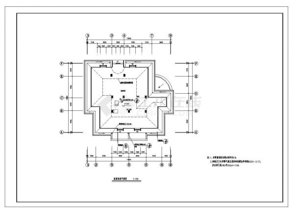 某市高层住宅楼建筑工程布置CAD参考详图-图二