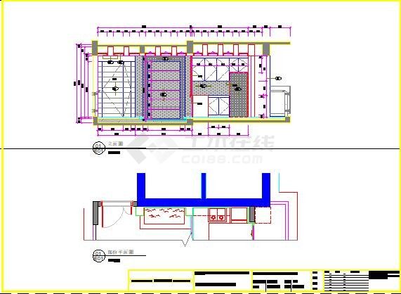 珠海海湾国际公寓室内设计施工图及效果图-图一