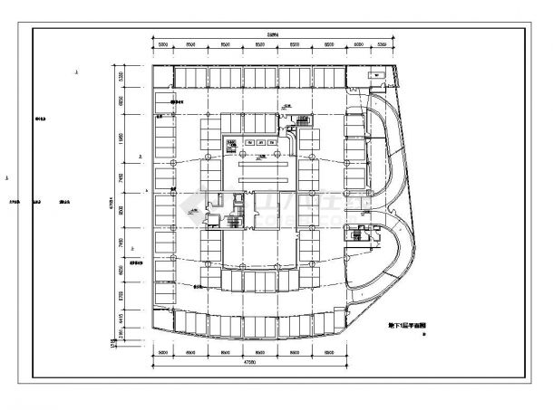 某城市酒店办公楼工程设计方案图CAD详图-图二