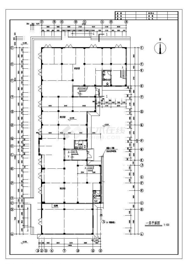 某市区多层住宅楼平面布置CAD规划详图-图二