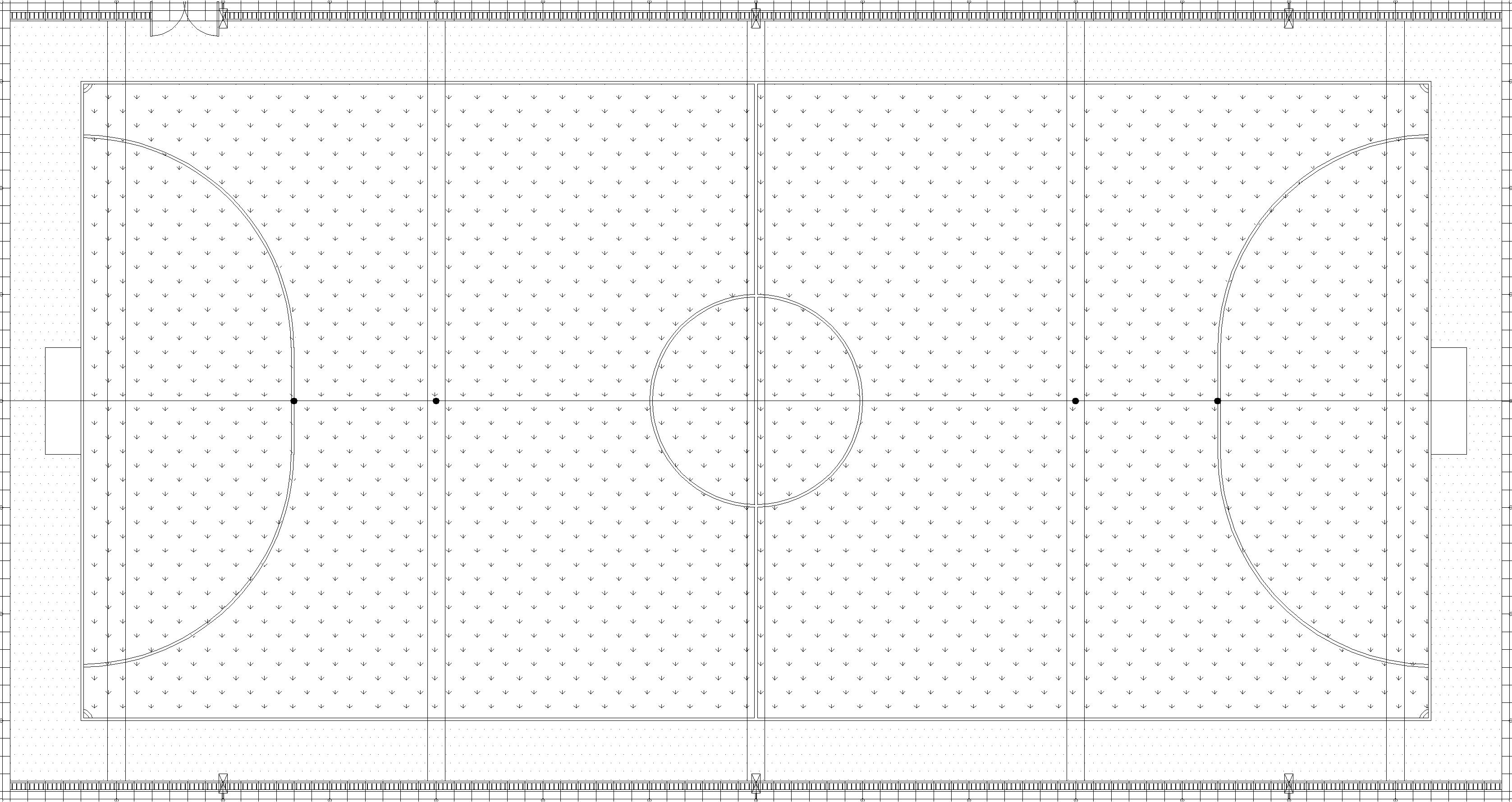 现代 地产五人制足球场标准做法详图 平立剖 节点 及结构 全套施工图铺装做法详图