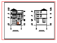 实用新型别墅cad设计方案施工图纸-图二