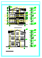 什邡某农村住宅建筑设计CAD施工全图-图二