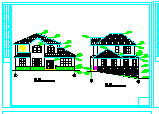 山区小别墅建筑cad设计施工图