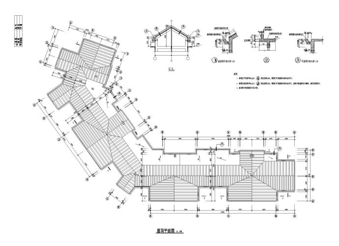 某城市金天花园小区建筑布置CAD详图_图1