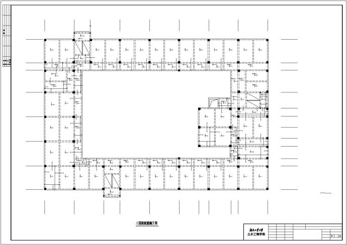 某6543平米6层商业办公楼全套设计 (含计算书、施工组织设计、建筑图，结构图)_图1