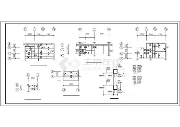 某众志新世界住宅建筑结构设计施工CAD图纸-图二