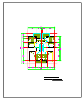 联体三层别墅建筑设计CAD图_图1