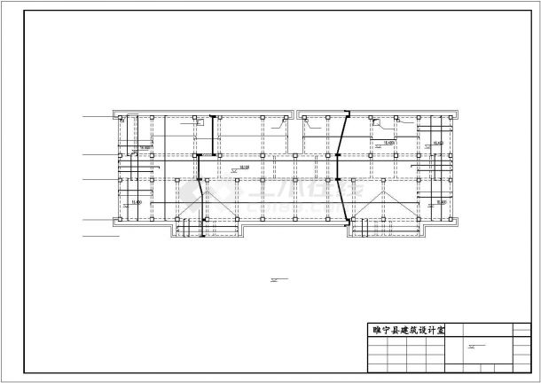 某三栋地上6层框架结构安置楼房建筑结构设计施工CAD图纸-图一