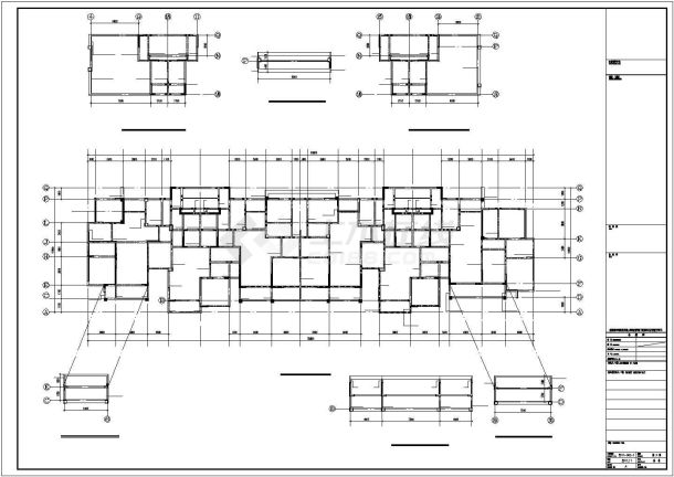 某地上21层剪力墙结构住宅楼建筑结构设计施工CAD图纸-图二