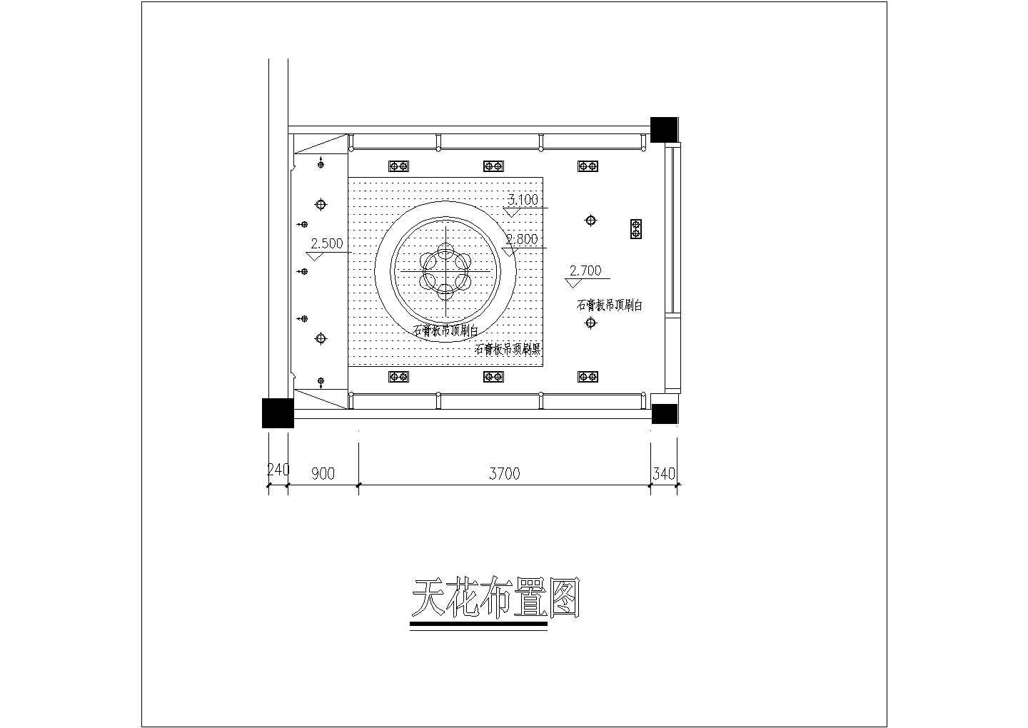 【苏州】某地布衣纺店面全套装修施工设计cad图纸(含效果图)