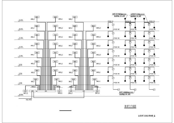 公寓宿舍楼电气系统全套设计cad图纸_图1