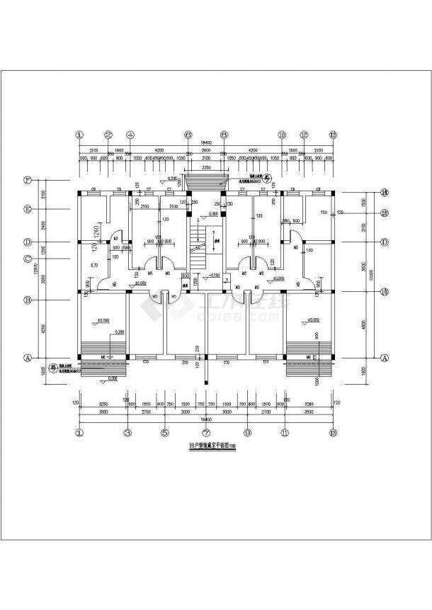 灌庄小区小区8#住宅楼建筑全套施工设计cad图(含建筑说明)-图一