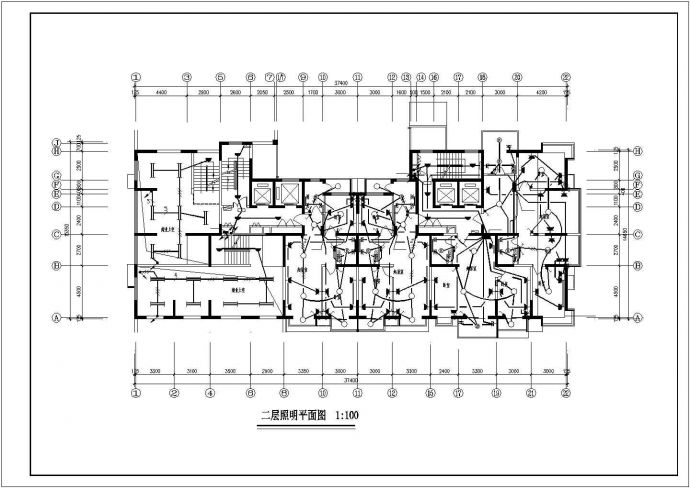 青岛市高层住宅楼电气设计施工布置图_图1