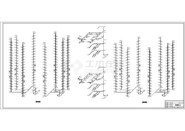 一套采用合流制作水系统的某高层商住两用建筑给排水cad施工图-图一
