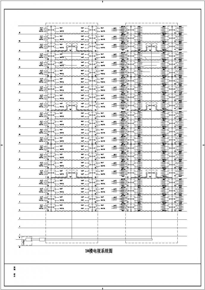 高层住宅楼电气设计cad图纸_图1