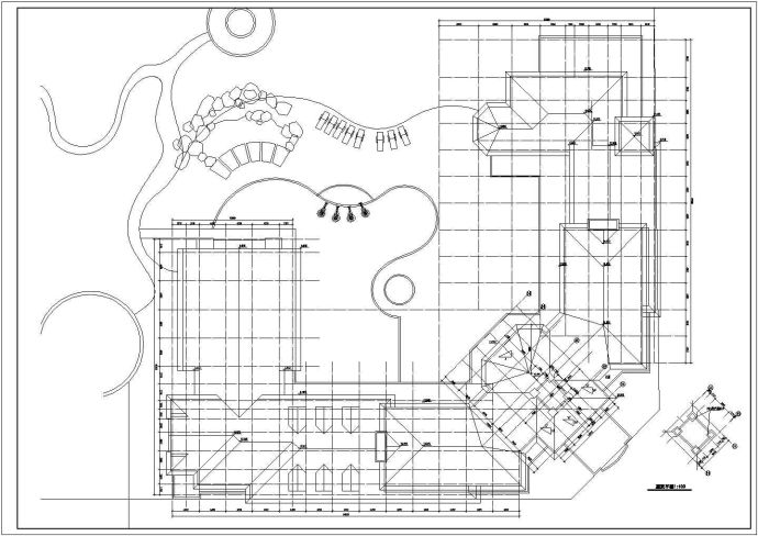 绿城公寓住宅楼建筑设计CAD方案图（含地下层平面设计）_图1