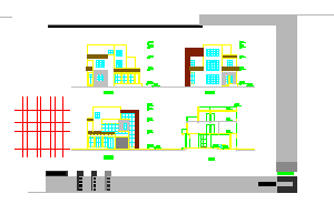 独立别墅建筑平立剖方案图