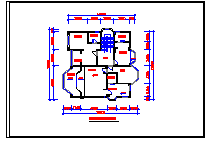 两层别墅装修设计方案CAD施工图-图一