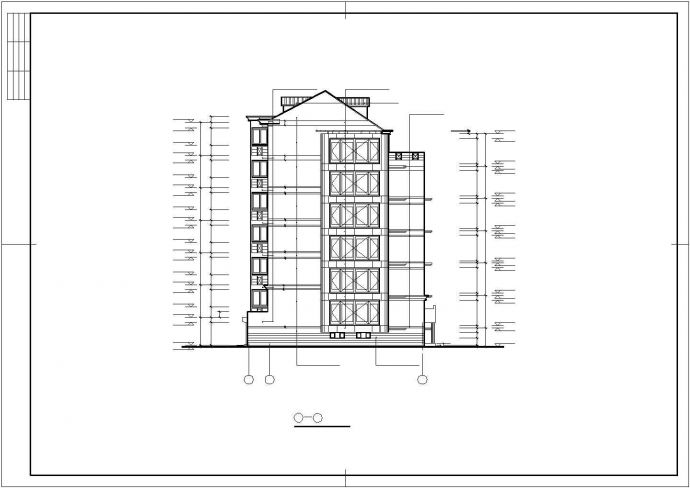 带地下车库高层住宅建筑施工CAD图纸_图1