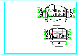 两层独栋别墅建筑cad设计施工图纸-图一