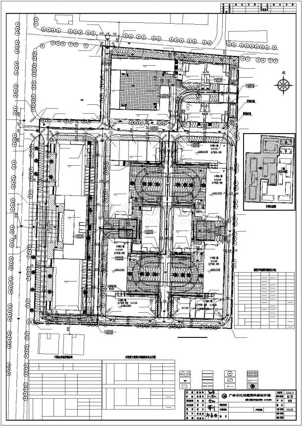 东莞市某大型工业区总平面规划设计CAD图纸（含一层总图和消防总图）-图一