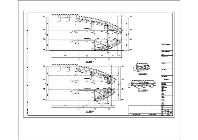 [施工图]三层钢框架结构国际游艇会展中心结构CAD建筑设计施工图_图1