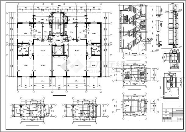 短肢剪力墙小高层住宅建筑结构设计图纸-图二