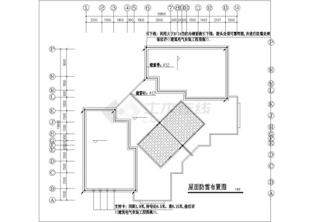 西宁市光阳花园小区6层住宅楼全套电气系统设计CAD图纸-图二
