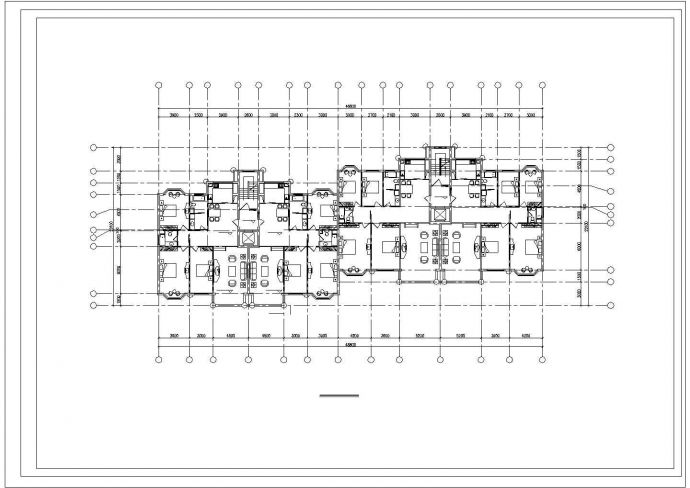 小高层住宅楼建筑设计CAD施工图_图1