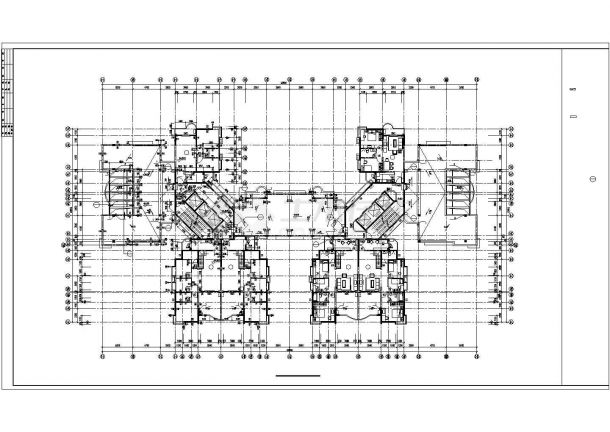 高层住宅建筑设计CAD施工图-图一