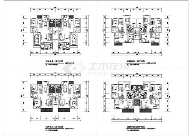 花样洋房全套建筑设计施工图-图一