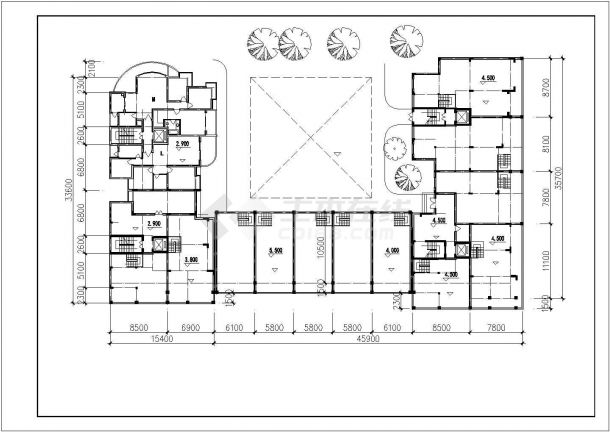 航运新村高层住宅建筑设计CAD施工图-图一